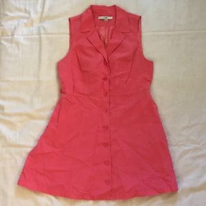 NWOT Pink Button Down Dress Spring Summer